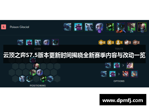 云顶之弈S7.5版本更新时间揭晓全新赛季内容与改动一览